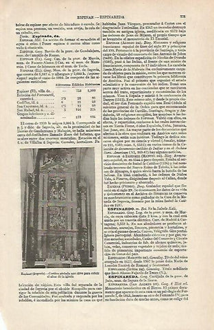 LAMINA ESPASA 16259: Cortina para cubrir el altar en Espinar Segovia