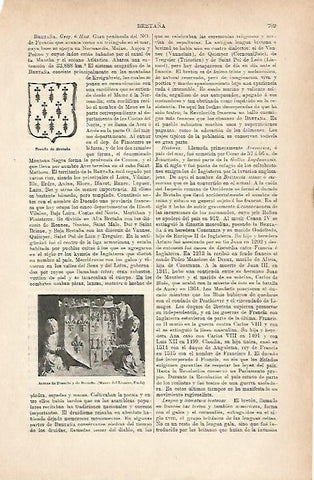 LAMINA ESPASA 11650: Armas de Francia y de Bretaña