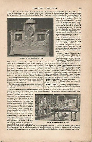 LAMINA ESPASA 18986: Sala de los esmaltes del Museo de Lyon