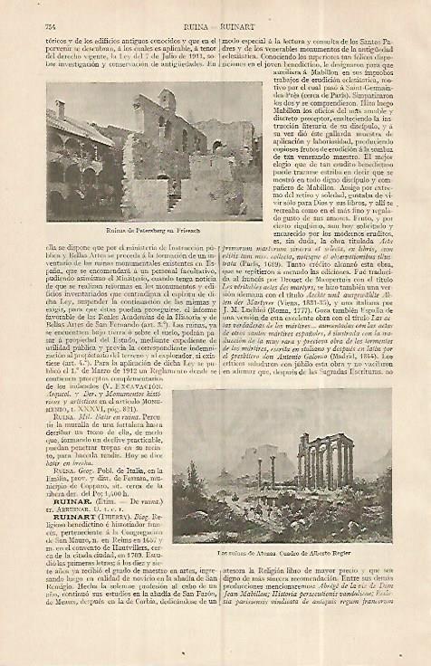 LAMINA ESPASA 19339: Ruinas de Petersburg en Friesach