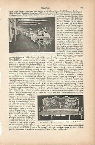 LAMINA ESPASA 9862: Taller de telares de Beauvais Francia