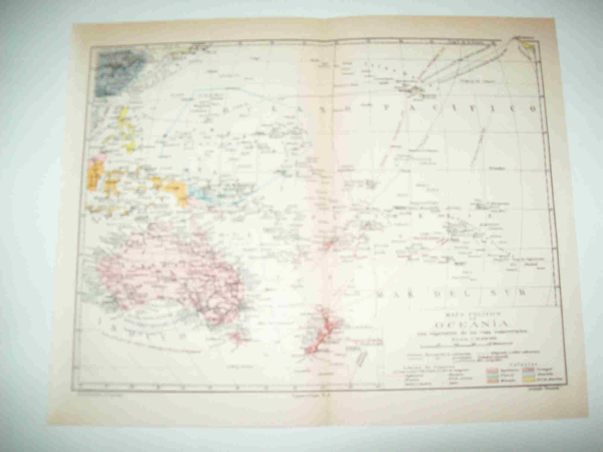 LAMINA ESPASA 21277: Mapa politico de Oceania
