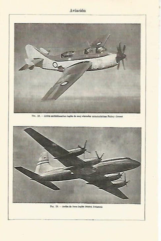 LAMINA ESPASA 21929: Avion Fairey Gannet