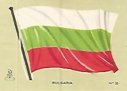 CROMO COLECCION UNIVERSAL 1917: BANDERA BULGARIA. Numero 55