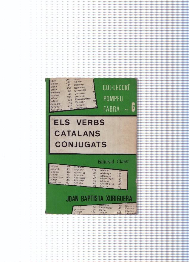 Col leccio Pompeu Fabra, 6: Els verbs catalans conjugats