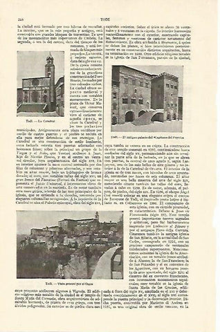LAMINA ESPASA 1251: Vistas de Todi Italia