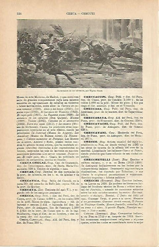 LAMINA ESPASA 1916: La invasion de los barbaros obra de Checa