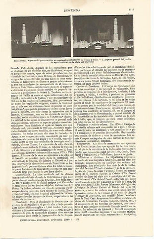 LAMINA ESPASA 10956: Fuentes de la Fira de Barcelona