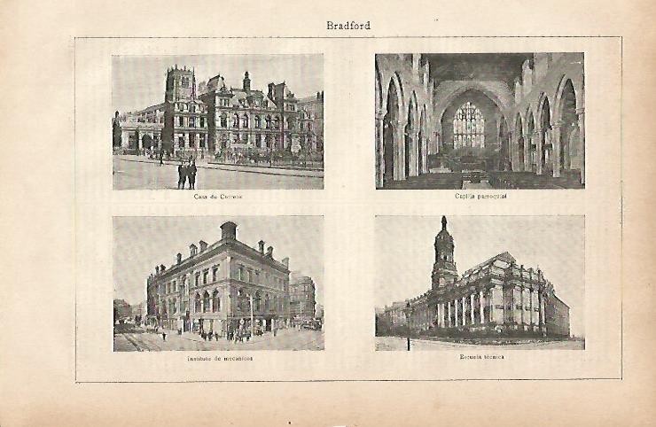 LAMINA ESPASA 11702: Vistas de Bradford Inglaterra
