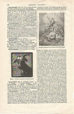 LAMINA ESPASA 12401: Satan grabado de Lindsay