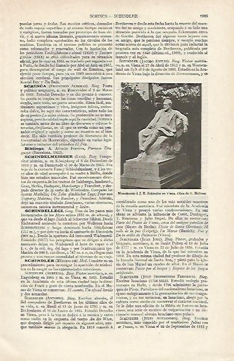 LAMINA ESPASA 12450: Monumento a Schindler en Viena