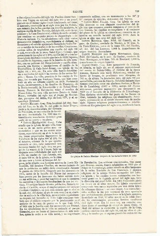 LAMINA ESPASA 14054: Playa de Sainte Maxime en 1932