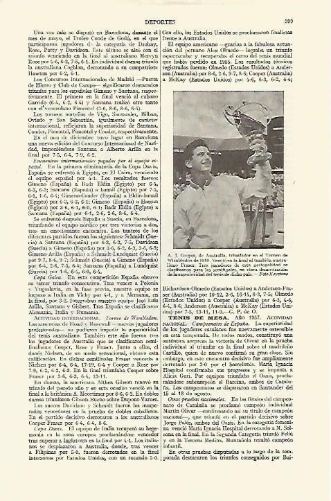 LAMINA ESPASA 14882: A. J. Cooper campeon de Wimblendon 1958
