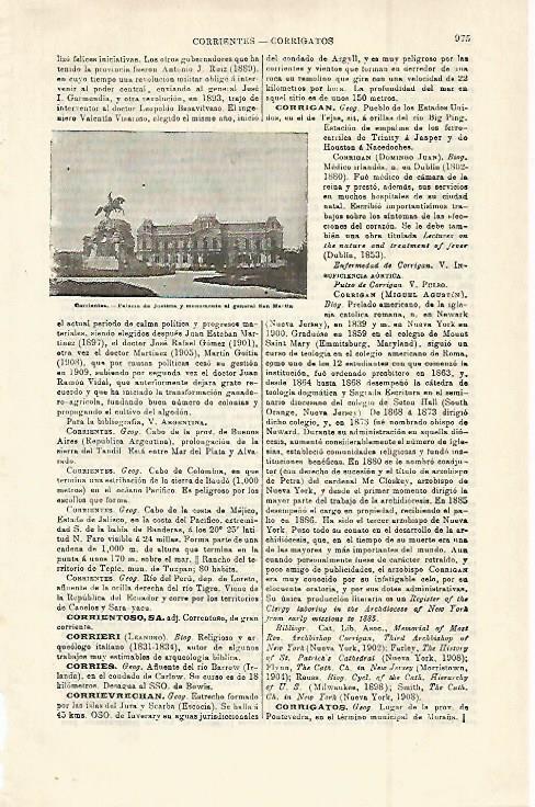 LAMINA ESPASA 15062: Palacio de Justicia de Corrientes Argentina