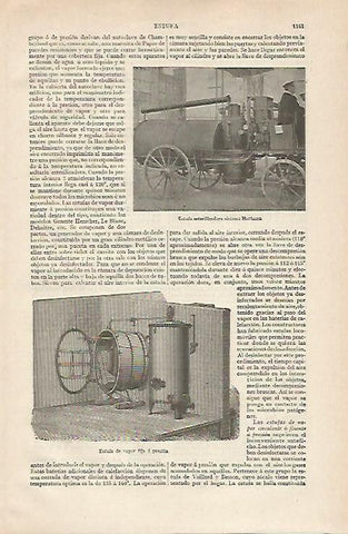 LAMINA ESPASA 16404: Estufa sistema Hartman y estufa de vapor