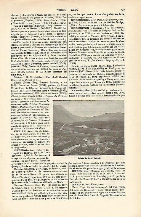 LAMINA ESPASA 16544: Collado de Erriff Irlanda