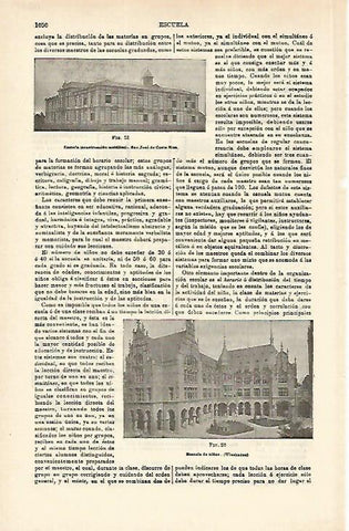 LAMINA ESPASA 16638: Escuela en San Jose Costa Rica