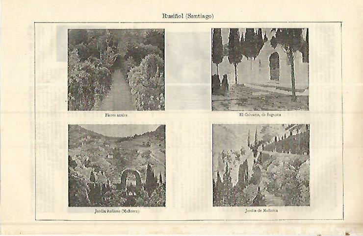 LAMINA ESPASA 17093: Obras de Santiago Rusiñol