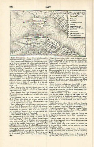 LAMINA ESPASA 17203: Plano de Saint Mary River