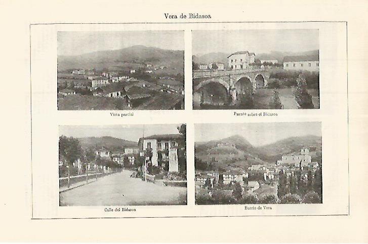 LAMINA ESPASA 17535: Vistas de Vera de Bidasoa
