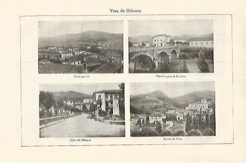 LAMINA ESPASA 17535: Vistas de Vera de Bidasoa