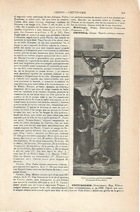 LAMINA ESPASA 14237: Cristo crucificado por Crivelli