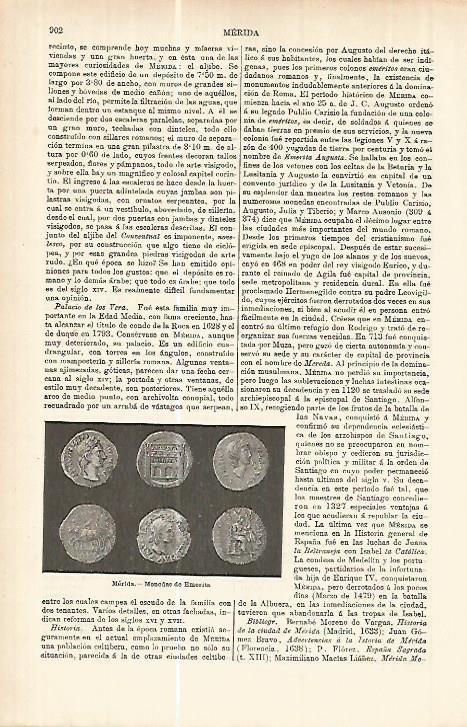 LAMINA ESPASA 17841: Monedas de Emerita Augusta o Merida