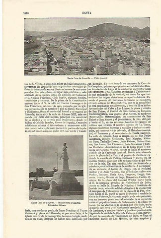 LAMINA ESPASA 18469: Vistas de Santa Cruz de Tenerife