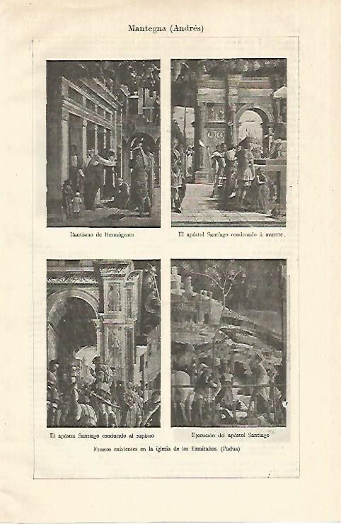 LAMINA ESPASA 18658: Frescos de Mantegna en Padua