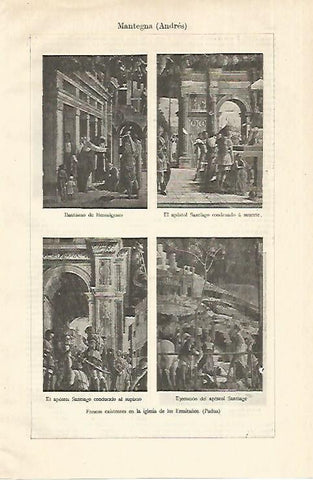 LAMINA ESPASA 18658: Frescos de Mantegna en Padua