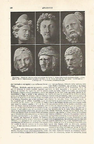 LAMINA ESPASA 19010: Bustos de Hadda Afganistan