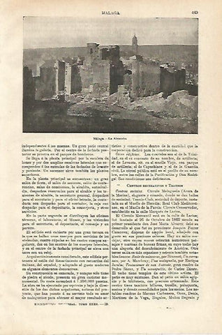 LAMINA ESPASA 18559: Alcazaba de Malaga