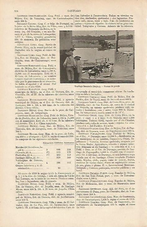 LAMINA ESPASA 19469: Barcas en Santiago Ixcuintla Mexico