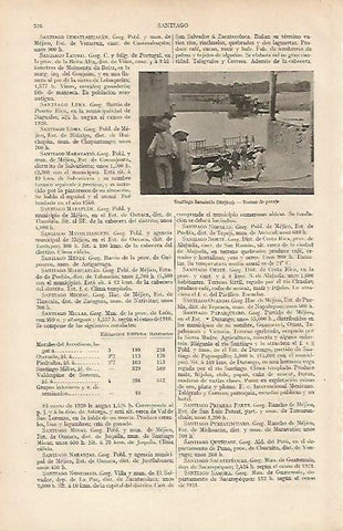 LAMINA ESPASA 19469: Barcas en Santiago Ixcuintla Mexico