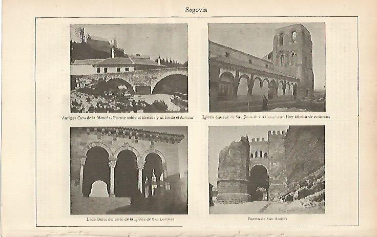 LAMINA ESPASA 19676: Vistas de Segovia
