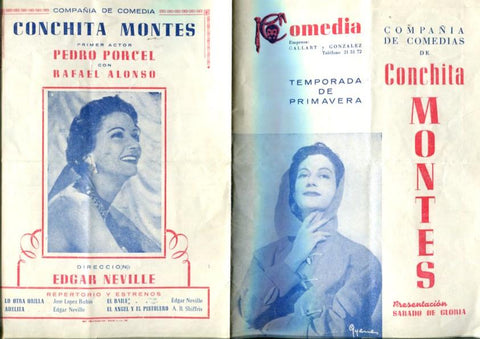 Folleto propaganda Compañia Conchita Montes