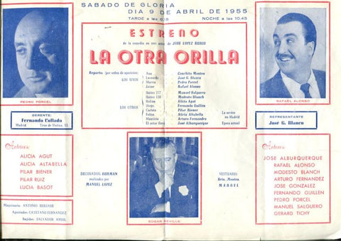 Folleto propaganda Compañia Conchita Montes