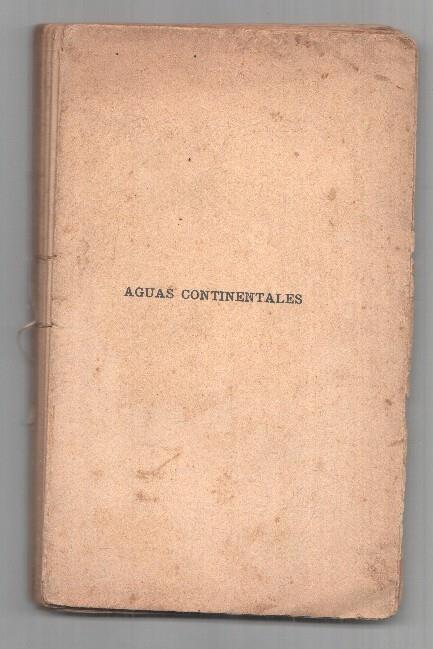 Aguas Continenantales (hojas sueltas y sin la cubierta)