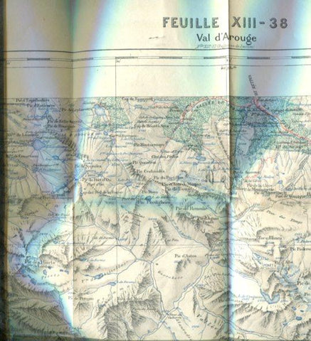 Plano topografico de Val D'Arouge: Feuille XIII-38