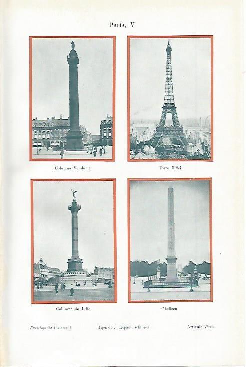 LAMINA ESPASA 2280: Monumentos emblematicos de Paris