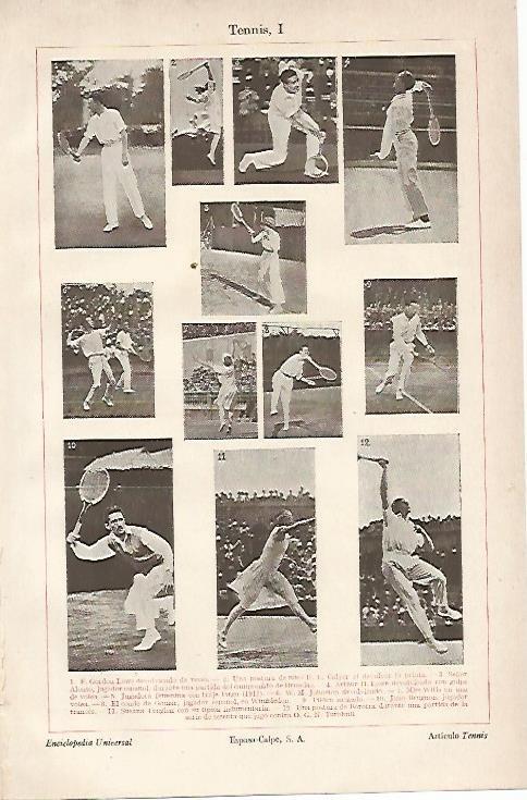 LAMINA ESPASA 2751: Tenis