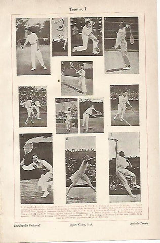 LAMINA ESPASA 2751: Tenis