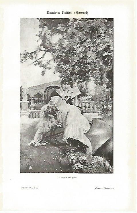 LAMINA ESPASA 2794: La leccion del perro obra de Manuel Ramirez Ibañez