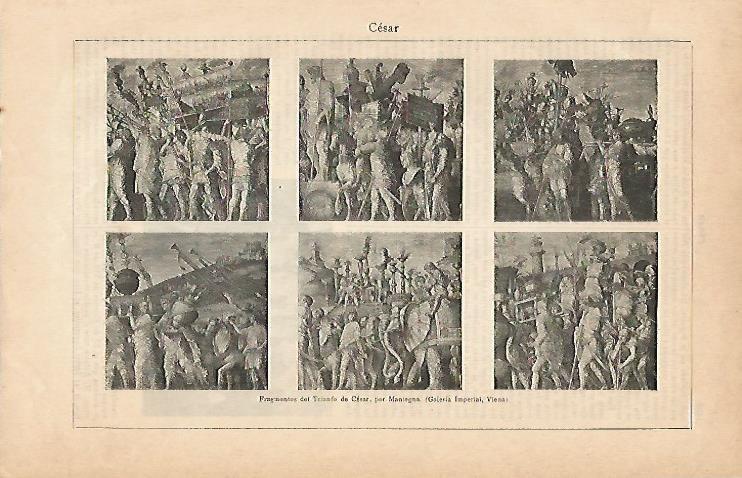 LAMINA ESPASA 2867: Fragmentos del Triunfo de Cesar por Maniegna