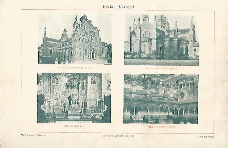 LAMINA ESPASA 2368: La Cartuja de Pavia Italia