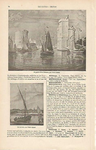 LAMINA ESPASA 2552: Obras de Pablo Signac