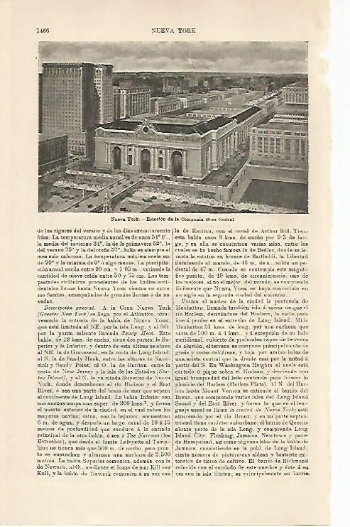 LAMINA ESPASA 20322: Grand Central de Nueva York