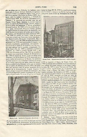 LAMINA ESPASA 20339: Iglesias de Nueva York