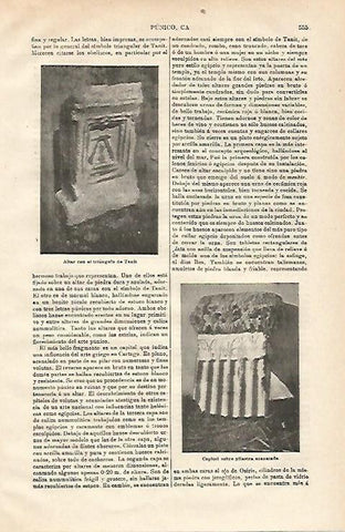 LAMINA ESPASA 20629: Altar con el triangulo de Tanit