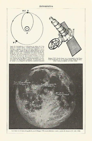 LAMINA ESPASA 20792: La Luna fotografiada por el Ranger VII en 1964